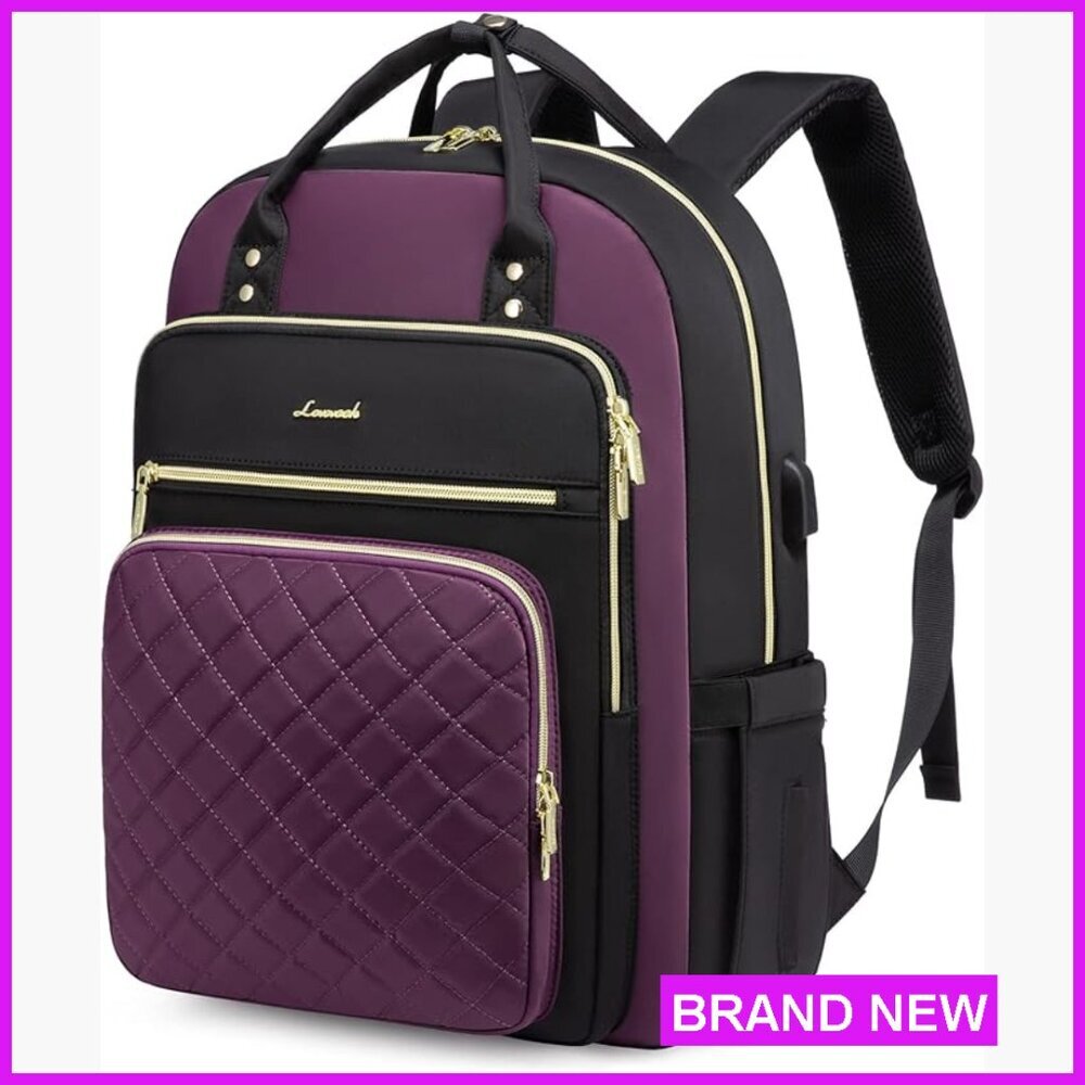 Laptop Backpack Purse Water Resistant Lightweight Daypack USB Port Travel